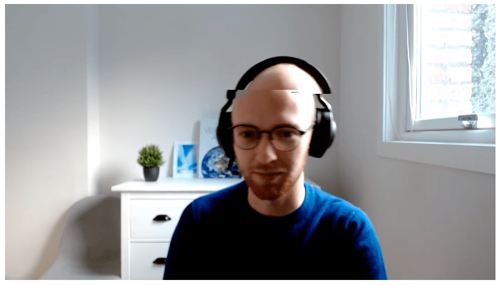 Video glitch example